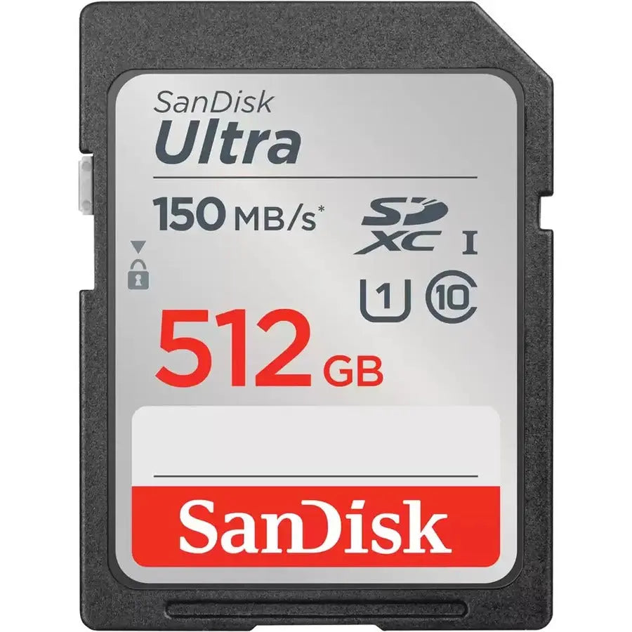SanDisk Ultra 512GB SDXC Card – High-Speed UHS-I Memory for Cameras and Devices