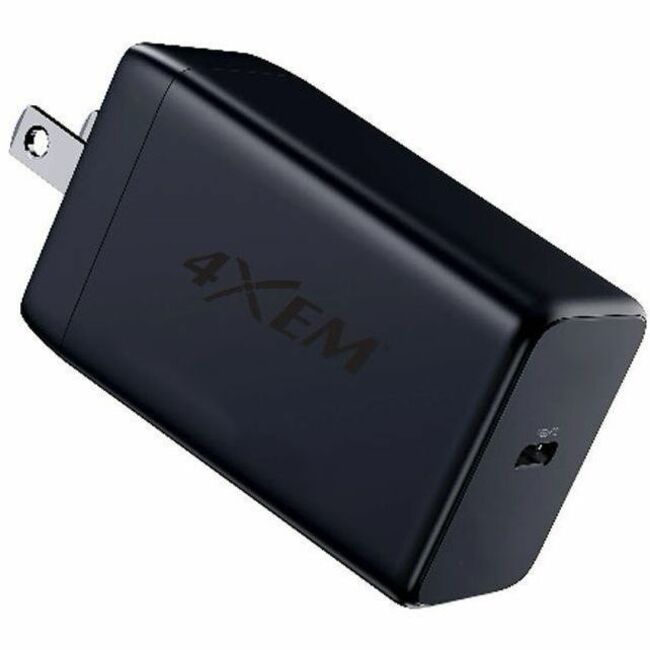 4XEM 65W GaN USB-C PD Wall Charger, Black – 4XGAN00365WB