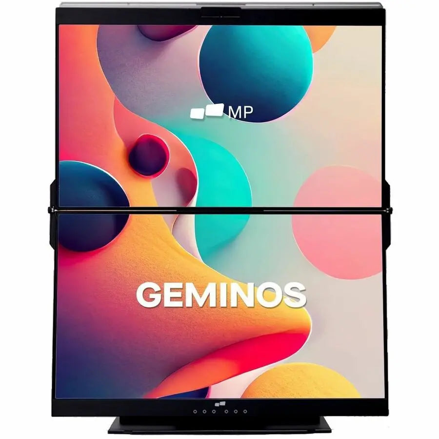 Mobile Pixels Geminos X 24-Inch Dual Stacked LCD Touchscreen Monitor with USB-C, Webcam, and Multiport Docking