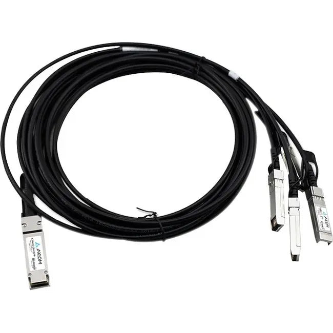Axiom 100GBASE-CR4 QSFP28 to 4 SFP28 Passive DAC Cable - 2m, Dell Compatible - Part #470-ABQF-AX