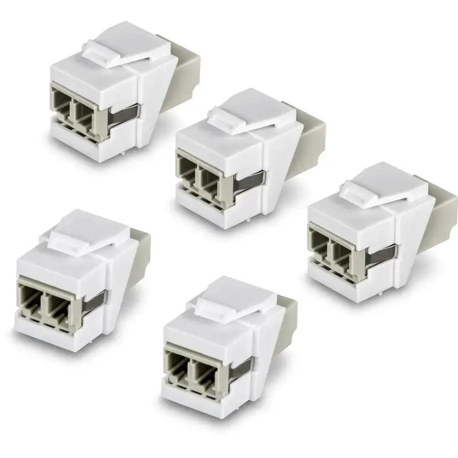 TRENDnet TC-K05LC LC Duplex Fiber Optic Keystone Coupler Jacks – 5-Pack for High-Speed Fiber Networks by TRENDnet