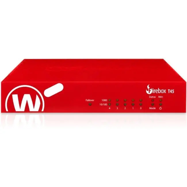 WatchGuard Firebox T45-PoE Network Security Appliance with Wi-Fi 6 and PoE+ Support