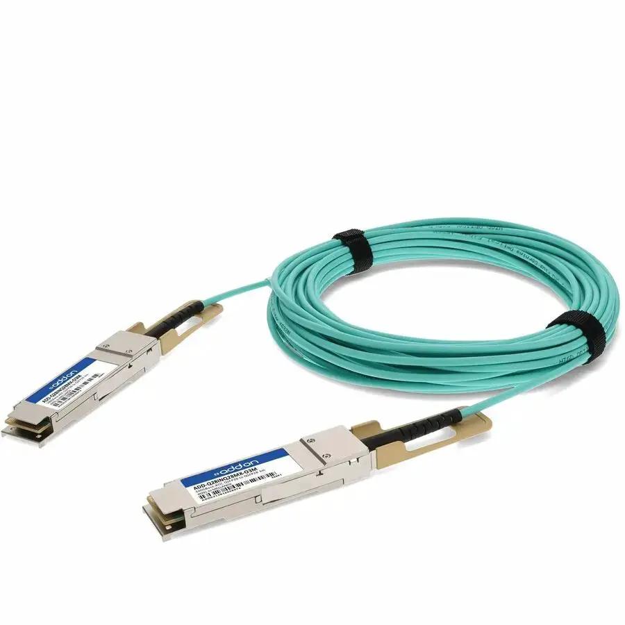 AddOn 3-Meter Intel&reg; 100FRRF0030 to Mellanox&reg; MFA1A00-C003 100GBase-AOC QSFP28 Optical Cable by ADDON