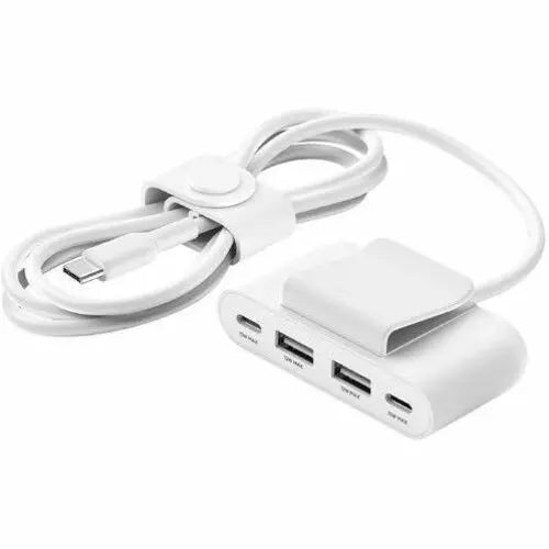 Belkin BoostCharge 4-Port USB Power Extender with 2M Cable and Detachable Clip