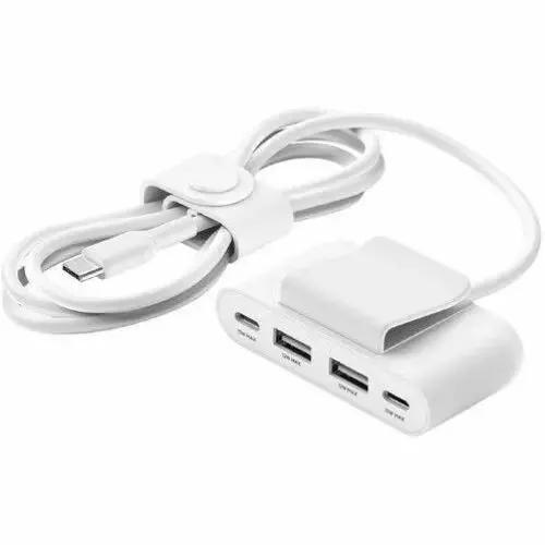 Belkin BoostCharge 4-Port USB Power Extender with 2M Cable and Detachable Clip by Belkin International, Inc