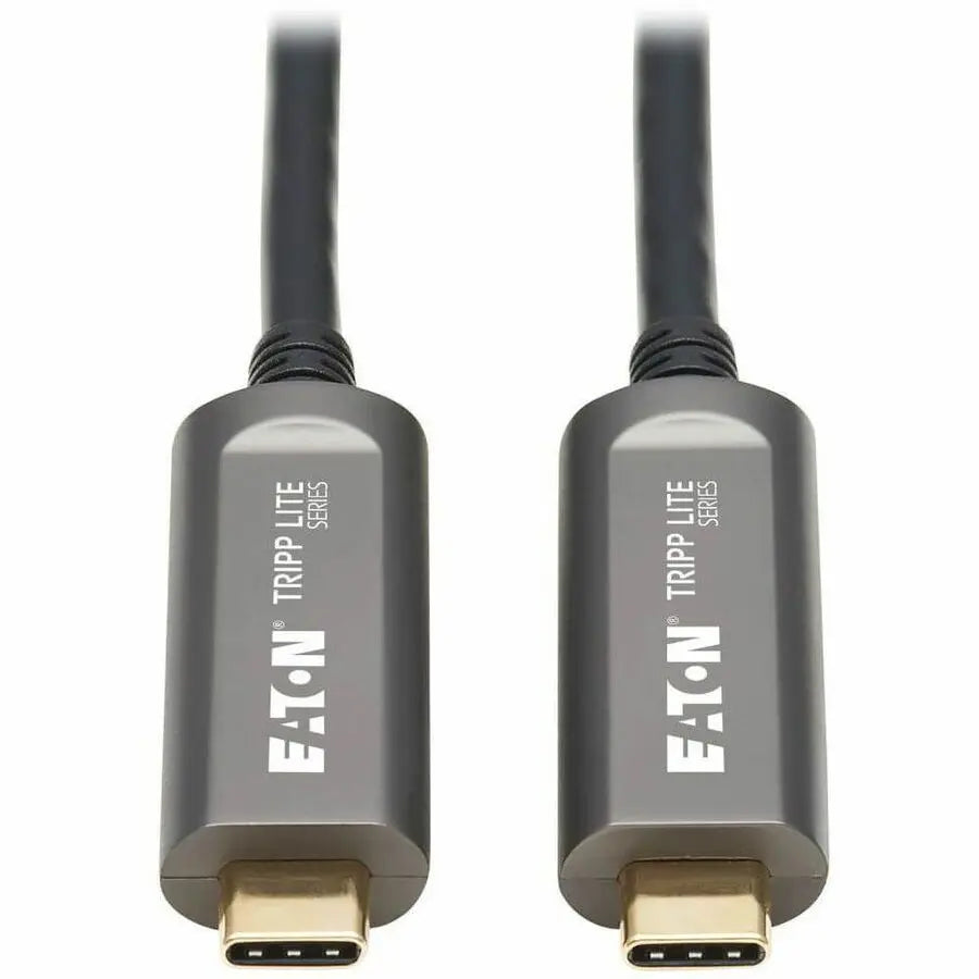 Eaton Tripp Lite Series U420F-20M-D3 USB 3.2 Gen 2 Fiber Active Optical Cable, 66 ft. (20 m), Black