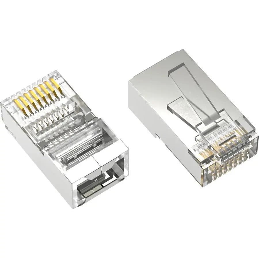 Axiom RJ45 Cat.5e Shielded Network Plug – 100-Pack for Secure Ethernet Connections