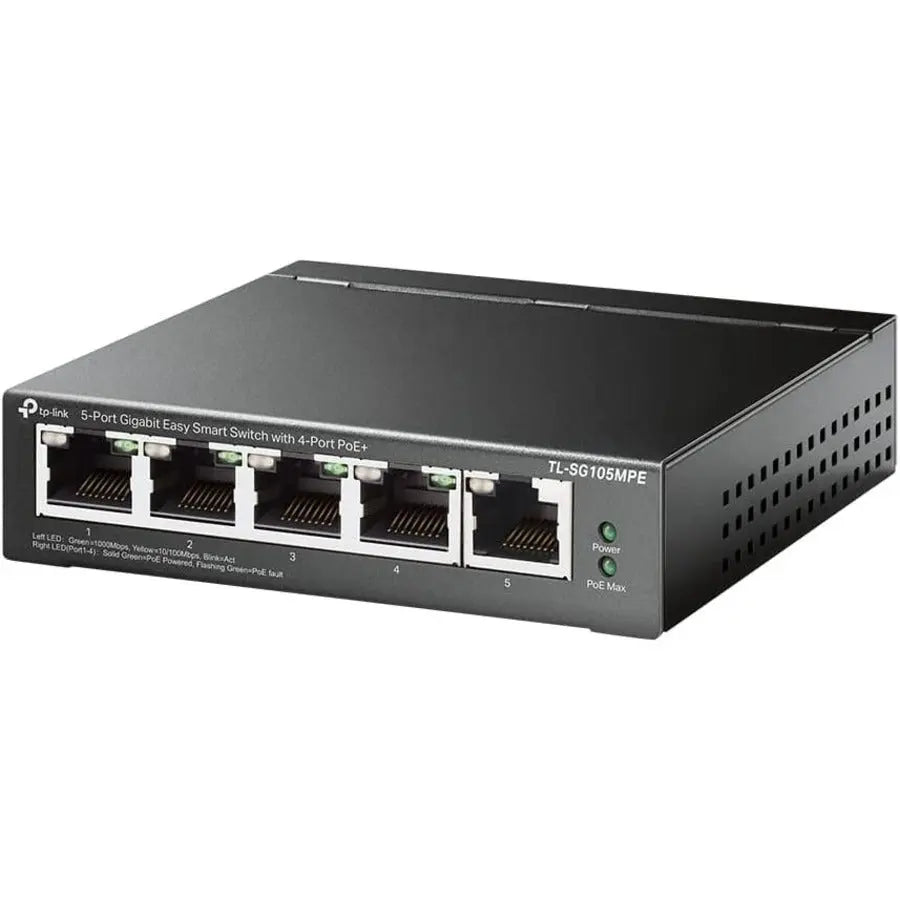 TP-Link TL-SG105MPE 5-Port Gigabit Easy Smart Switch with 4-Port PoE+
