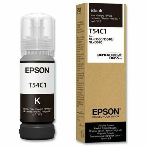 Epson UltraChrome D6r-S T54C Ink Cartridge – 70 mL Black Dye-Based Ink for Vibrant, Sharp Prints