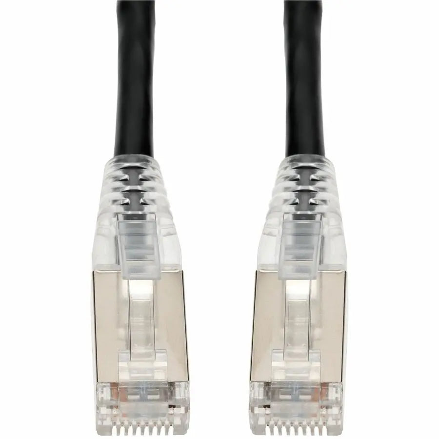 AddOn 100ft Cat6 STP Shielded Ethernet Patch Cable - Black, PVC Jacketed Network Cable for LAN and SAN Connections
