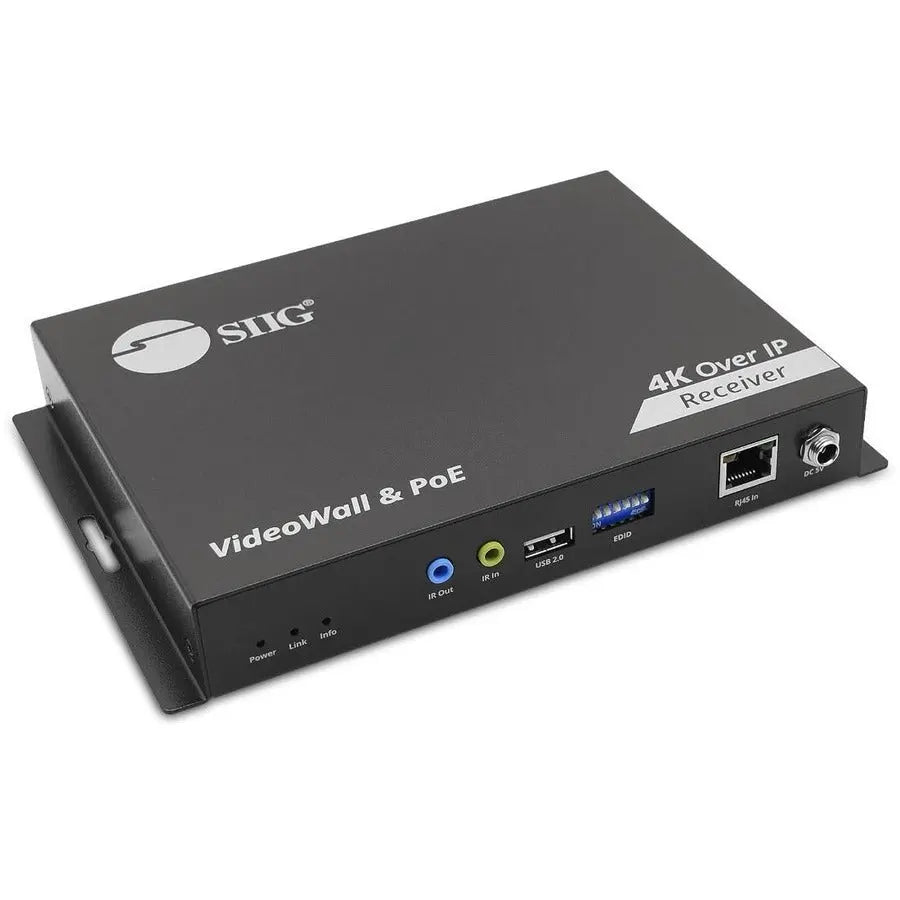SIIG 4K 60Hz HDMI over IP Matrix Receiver - Wall Mountable 394 ft Long-Distance UHD Video Extender