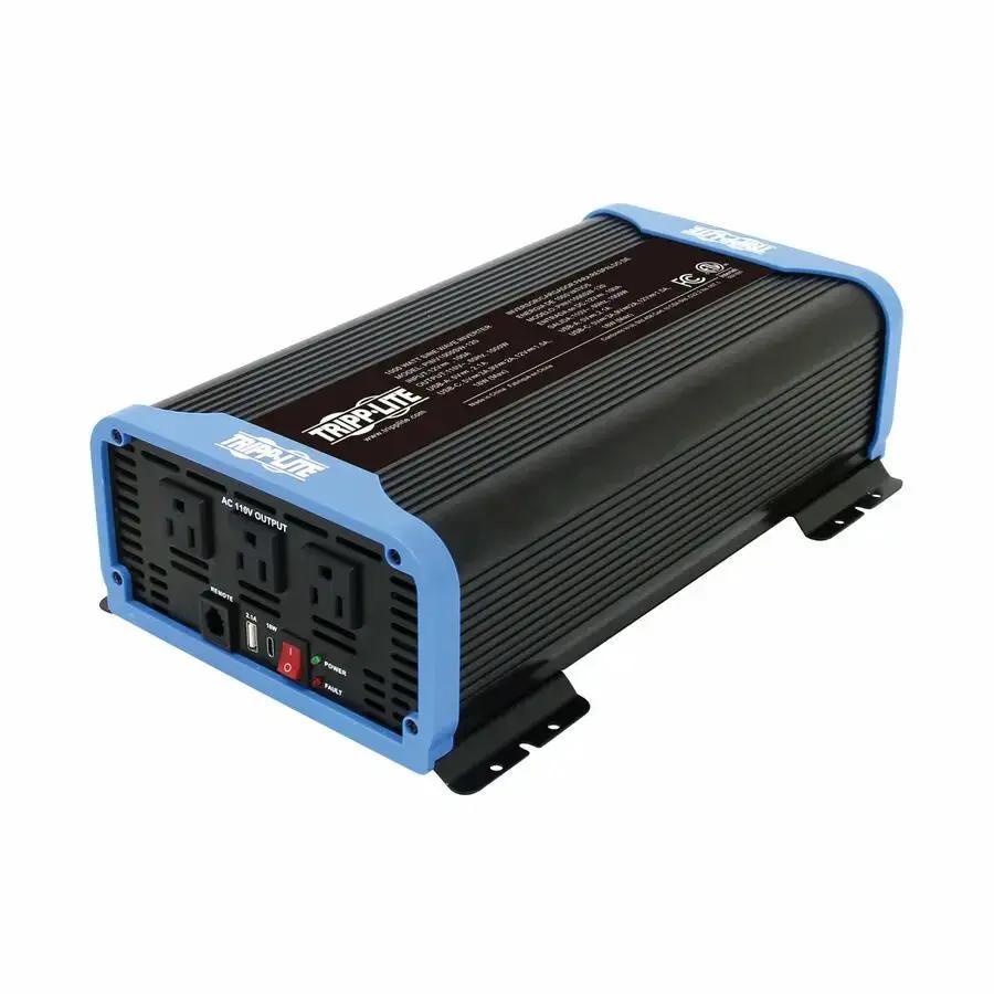 Eaton Tripp Lite Series PINV1500SW-120 1500W Compact Power Inverter with Pure Sine Wave and USB Ports by Eaton Corporation