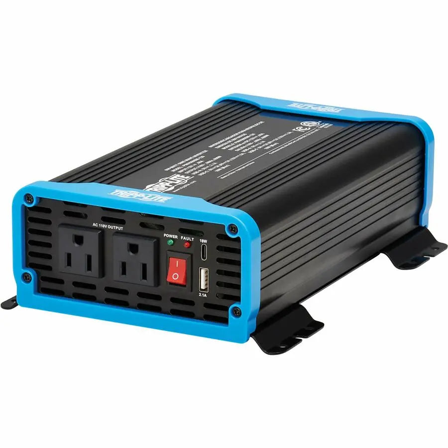 Eaton Tripp Lite Series PINV600SW-120 600W Compact Power Inverter with Pure Sine Wave and USB Charging