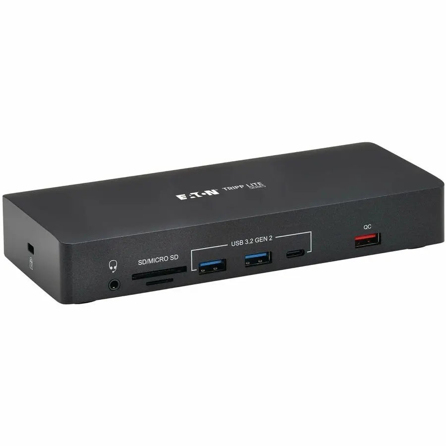 Eaton Tripp Lite Series U442AB-DOCK9 Safe-IT Triple Display 4K Docking Station with Power Delivery and Bacterial Protection