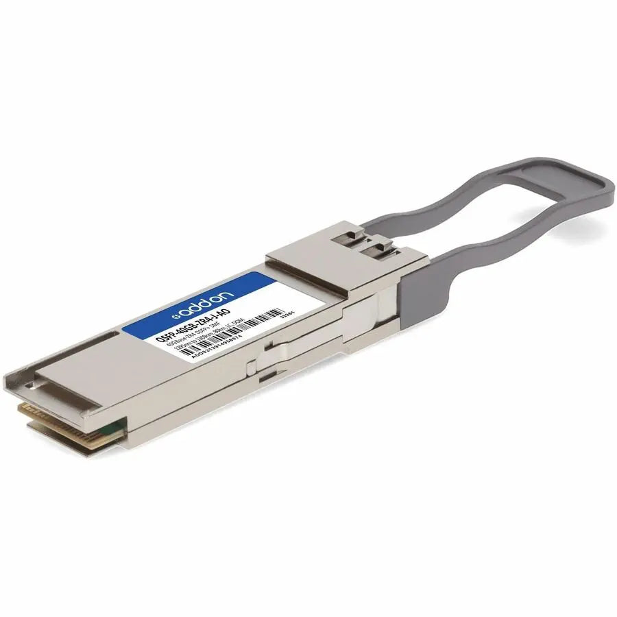 AddOn Juniper Networks Compatible QSFP+ Transceiver - 40GBase-ZR4, 80km, Single-Mode Fiber, LC Connector
