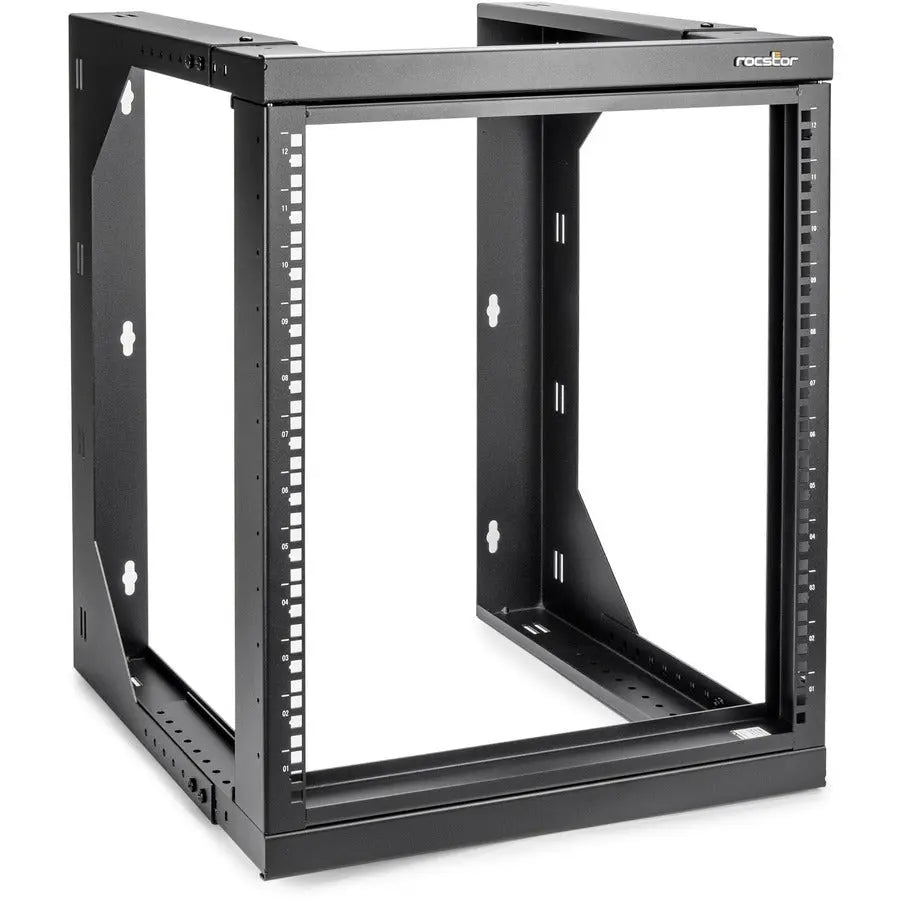 Rocstor SolidRack 12U Wall Mount Server Rack with Adjustable Depth, Model Y10E028-B1