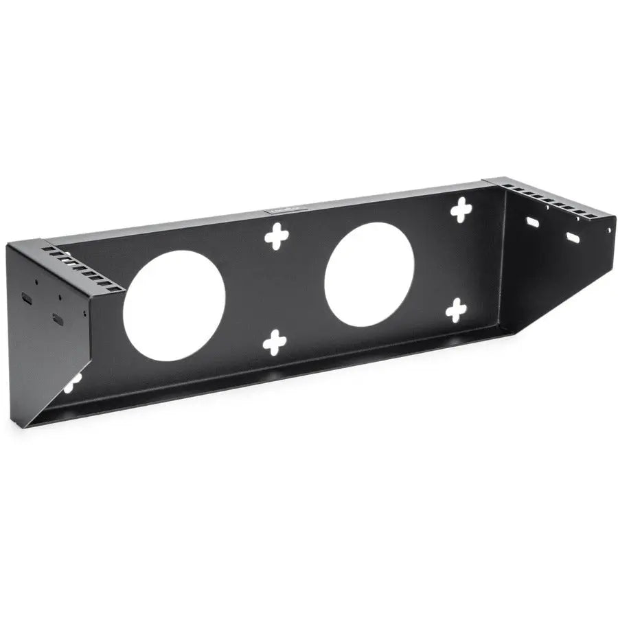 Rocstor 3U Steel Vertical Wall Mount Equipment Rack Bracket - Supports Up to 125 lbs