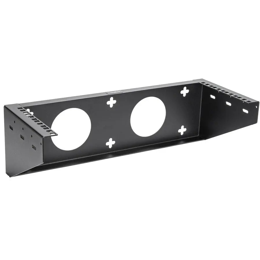 Rocstor 4U Steel Vertical Wall Mount Equipment Rack Bracket - Supports Up to 125 lbs, 19-inch Standard, Black