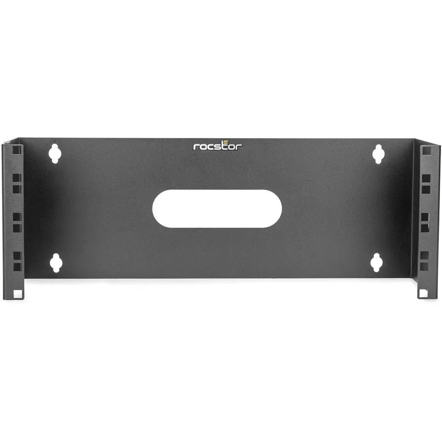 Rocstor 4U 19-inch Hinged Wall Mount Bracket with Heavy-Duty Steel Construction