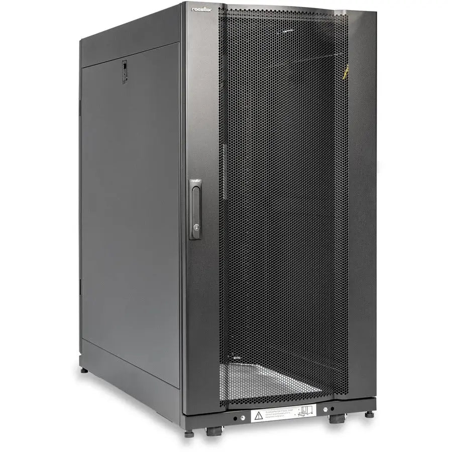 Rocstor SolidRack R3104 Premium 24U Server Rack Cabinet - 19 Inch Deep Enclosure with Lockable Doors and Cable Management