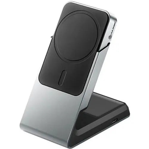 Alogic Matrix 2-in-1 Magnetic Charging Dock - Black | Fast Wireless & USB-C Charging