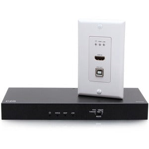 Legrand Group C2G31030 4K HDMI HDBaseT + USB and RS232 Wall Plate Transmitter to Receiver