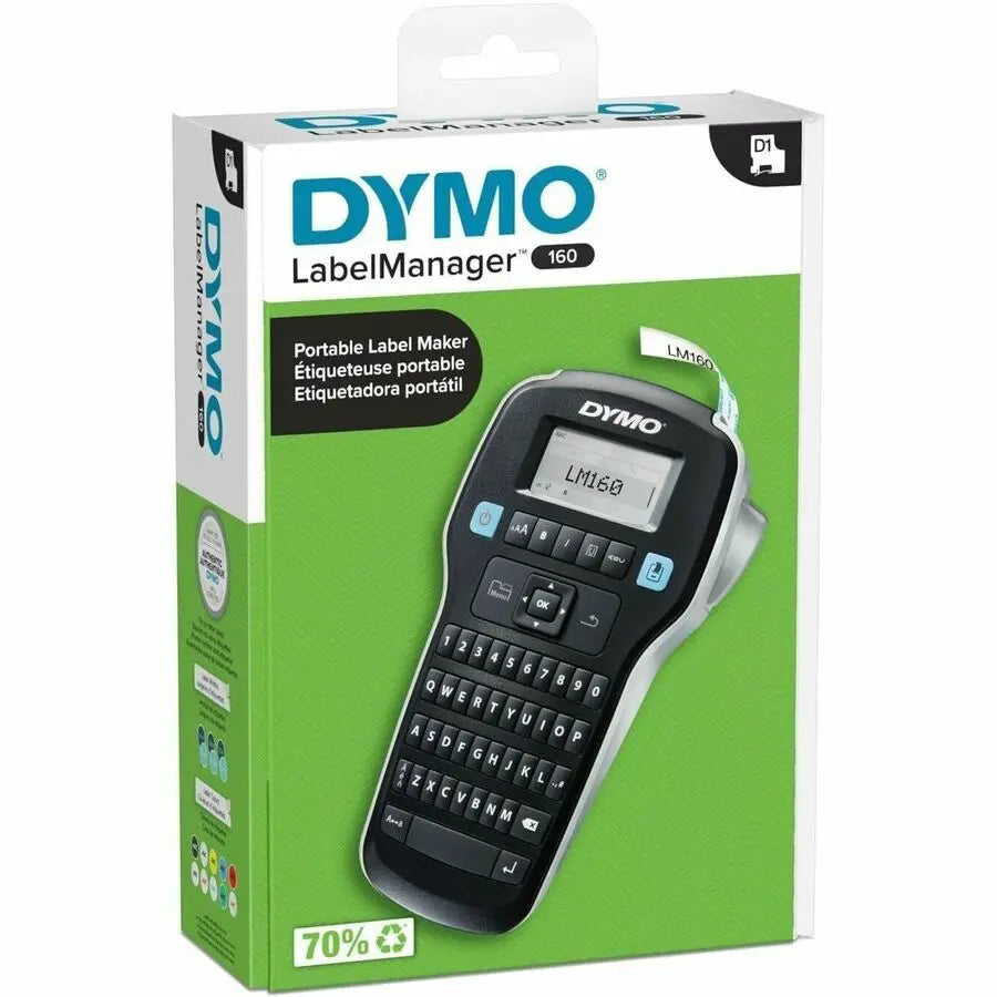 Dymo LabelManager 160 Portable Label Maker - Compact Handheld Electronic Label Printer