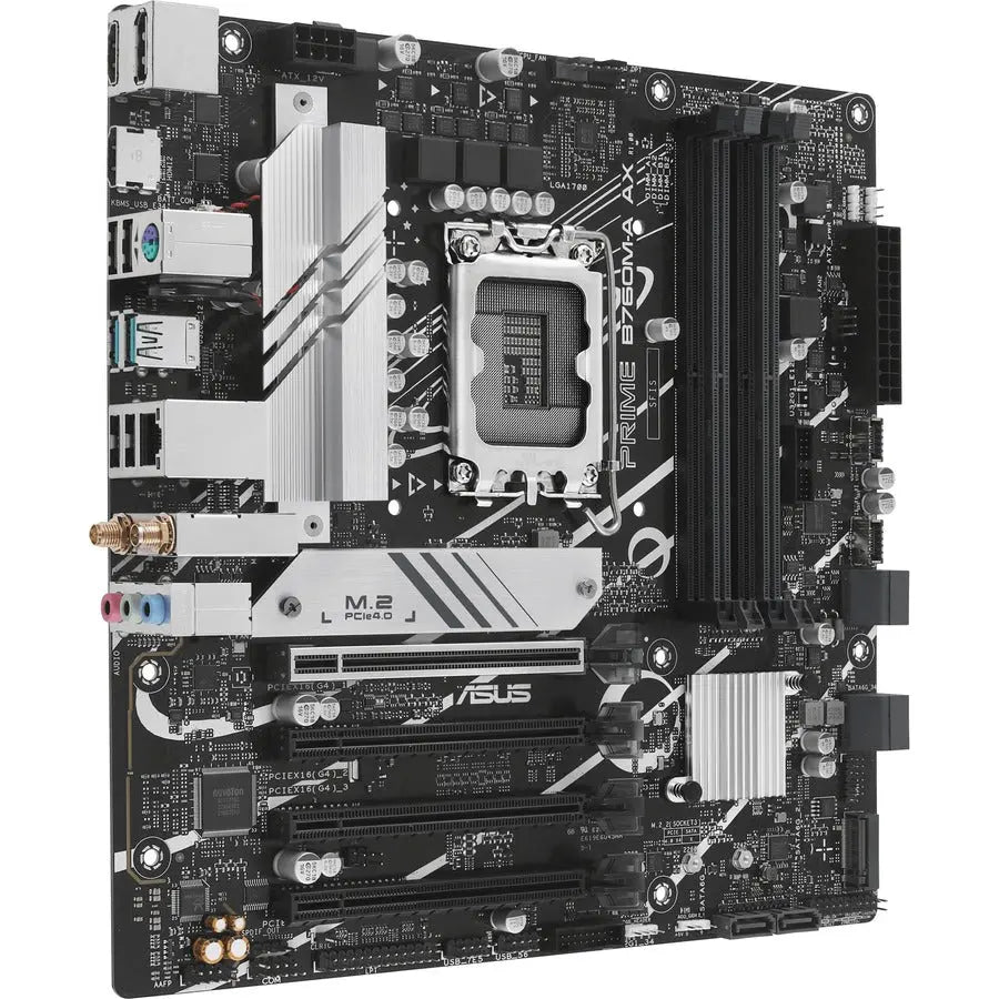 ASUS Prime B760M-A AX Desktop Motherboard with Intel B760 Chipset and Wi-Fi 6