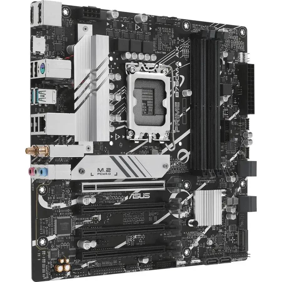 ASUS Prime B760M-A AX Desktop Motherboard with Intel B760 Chipset and Wi-Fi 6 by ASUS Computer International