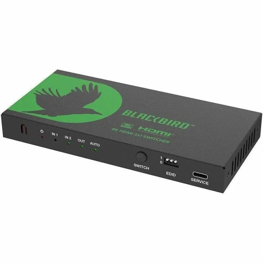 Monoprice Blackbird 8K60 2x1 HDMI Video Switcher with Audio Extraction and IR Remote Control