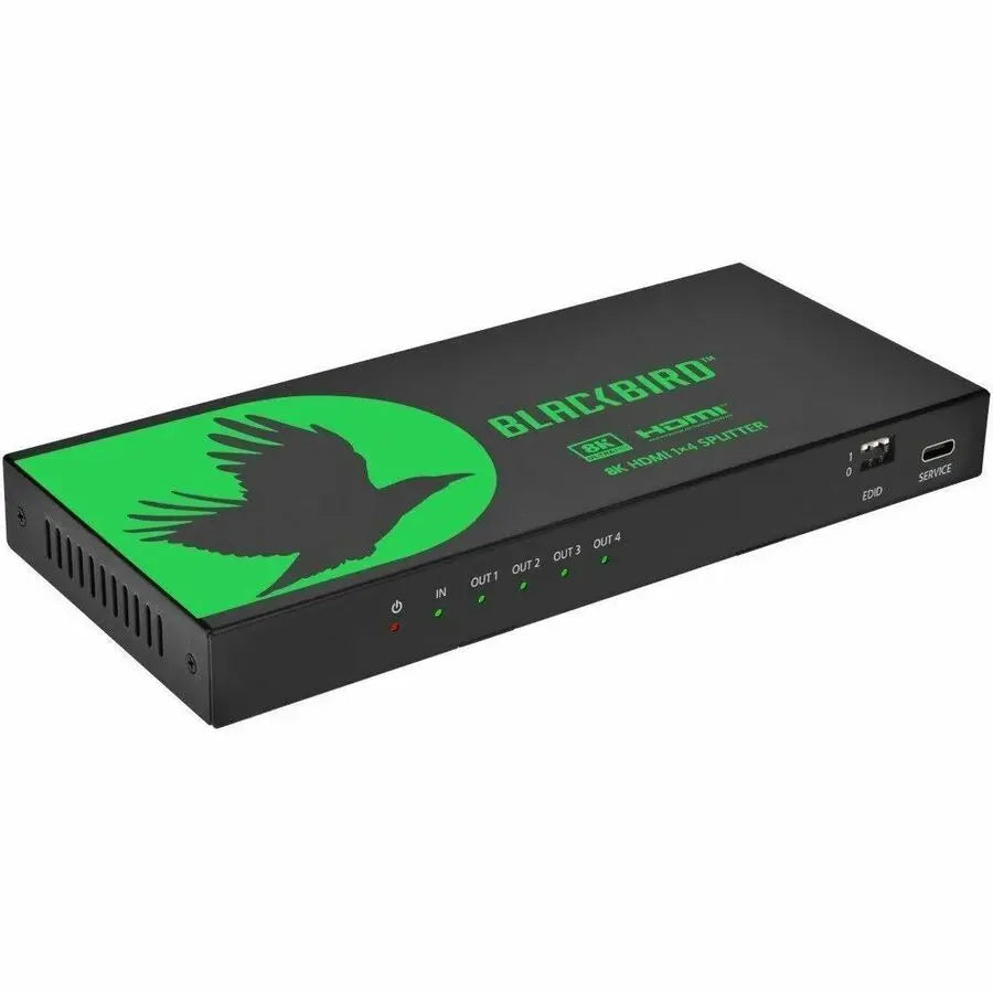 Monoprice Blackbird HDMI Splitter (Part #44437) – 8K60 1x4 HDMI Distribution with HDR & Audio Extraction