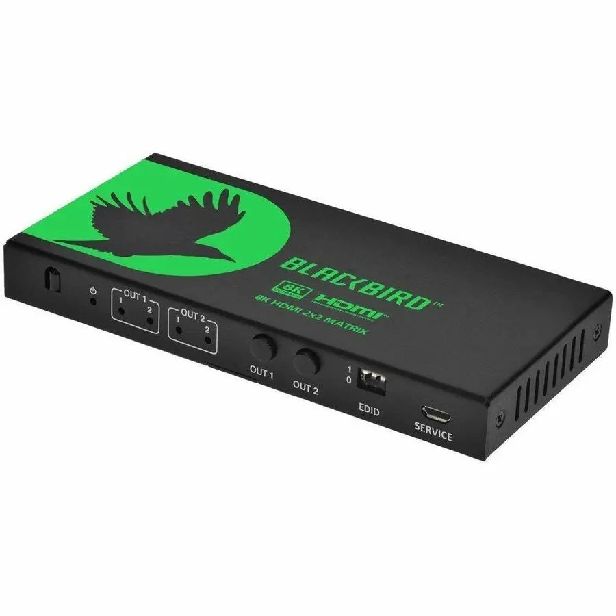 Monoprice Blackbird 8K60 2x2 HDMI Matrix with Audio Extraction and HDCP 2.3 Support