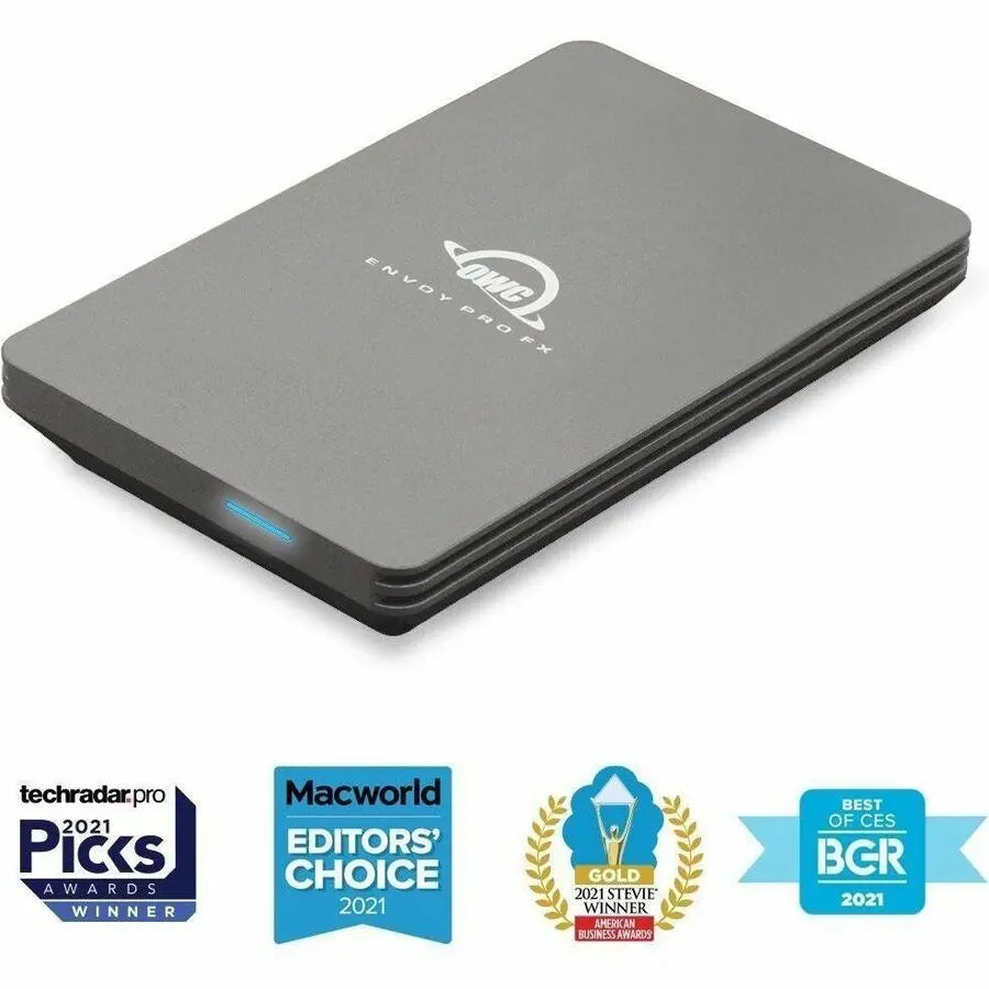 OWC Envoy Pro FX 4TB Thunderbolt & USB-C Portable SSD – Rugged NVMe Storage for Mac, PC, iPad Pro, Chromebook, and Surface