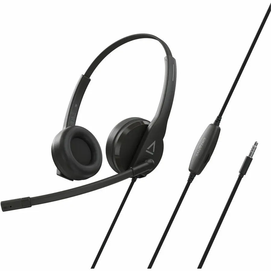 Creative HS-230 Lightweight Headset with Noise-Cancelling Microphone and USB/AUX Connectivity