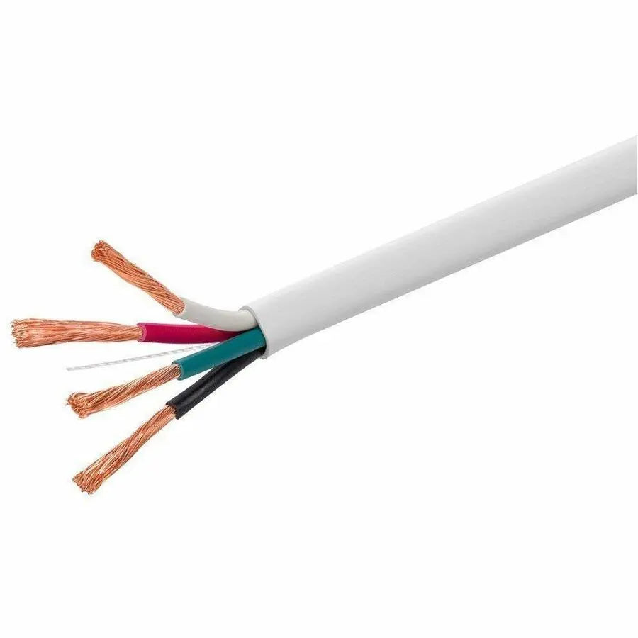 Monoprice Speaker Wire CL3 Rated 4-Conductor 12AWG, 250ft, White
