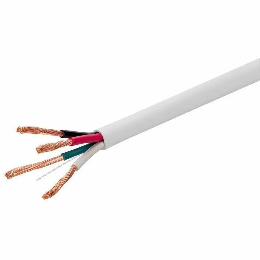 Monoprice Speaker Wire CL3 Rated 4-Conductor 14AWG 250ft White