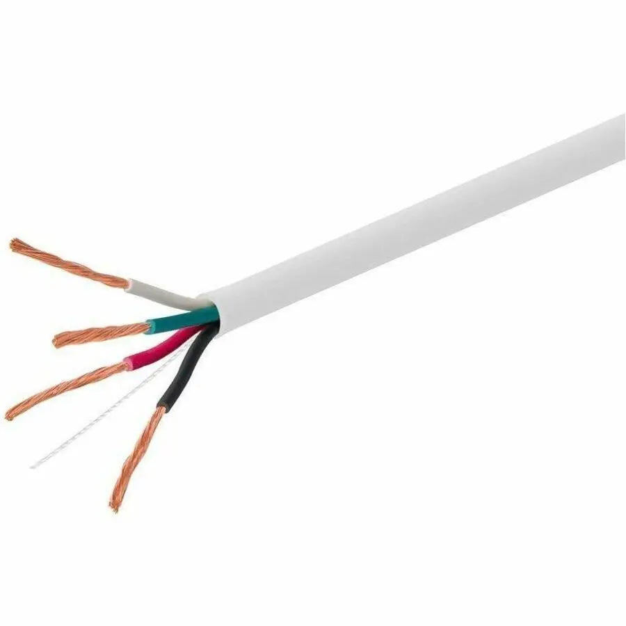 Monoprice 44339 Speaker Wire, CL3 Rated, 4-Conductor, 18AWG, 250ft, White