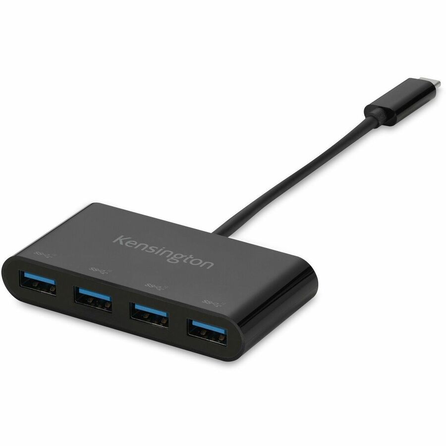 Kensington CH1200 USB-C 10Gbps 4-Port Hub – Portable USB Expansion for Laptops and Desktops