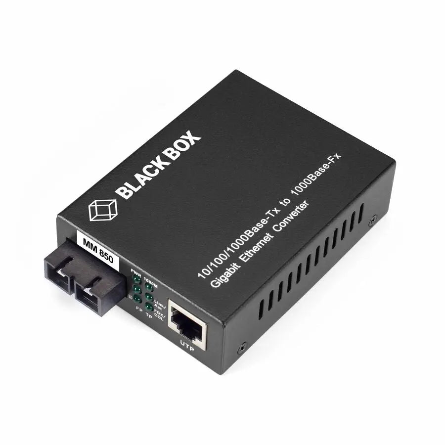 Black Box Corporation LGC211A-R2 Pure Networking Transceiver Media Converter for Gigabit Ethernet
