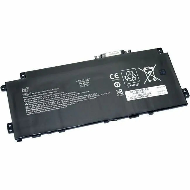 BTI PP03XL-BTI Lithium-Ion Notebook Battery – 43.3 Wh, 3750mAh, 11.55V, 3 Cells, Reliable Power for Your Laptop