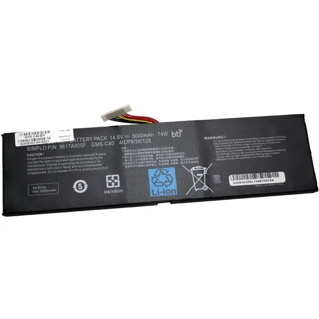 BTI Replacement 74Wh GMS-C40-BTI Notebook Battery for Razer Blade Models