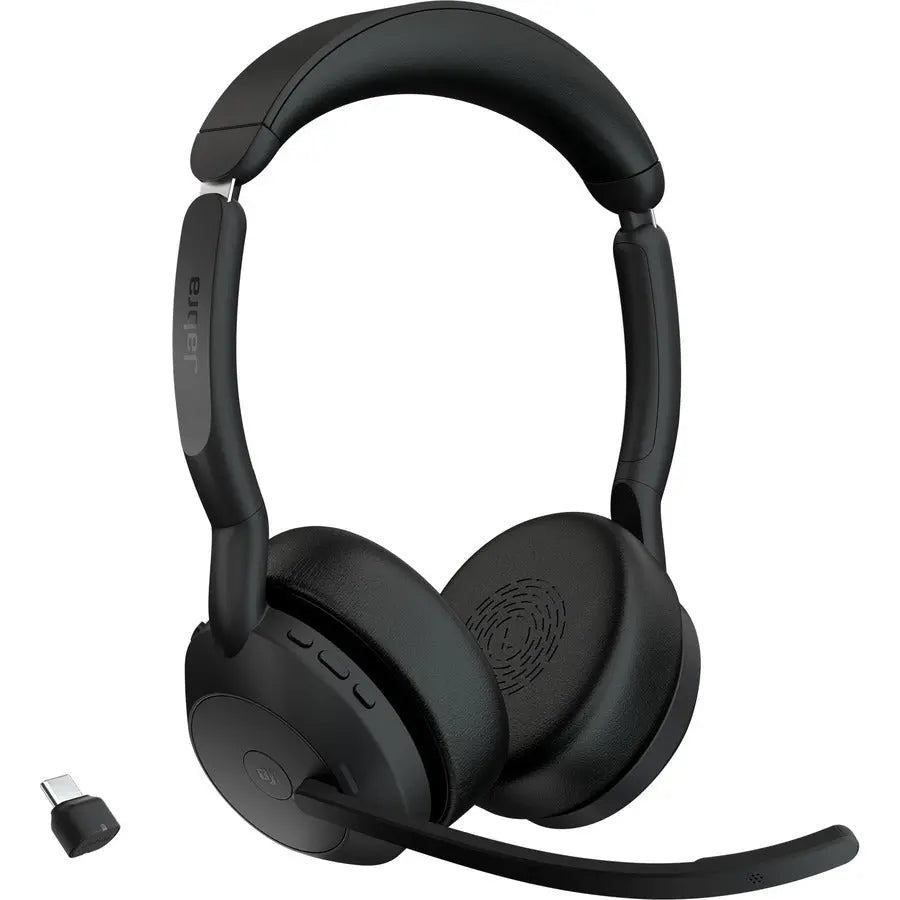 Jabra Evolve2 55 Wireless Headset with Noise Cancellation and Bluetooth Connectivity