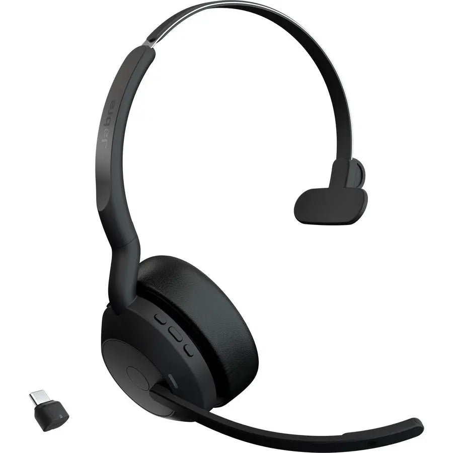 Jabra Evolve2 55 Headset – Wireless Bluetooth Supra-Aural Headset with Noise Cancelling Microphone and All-Day Comfort