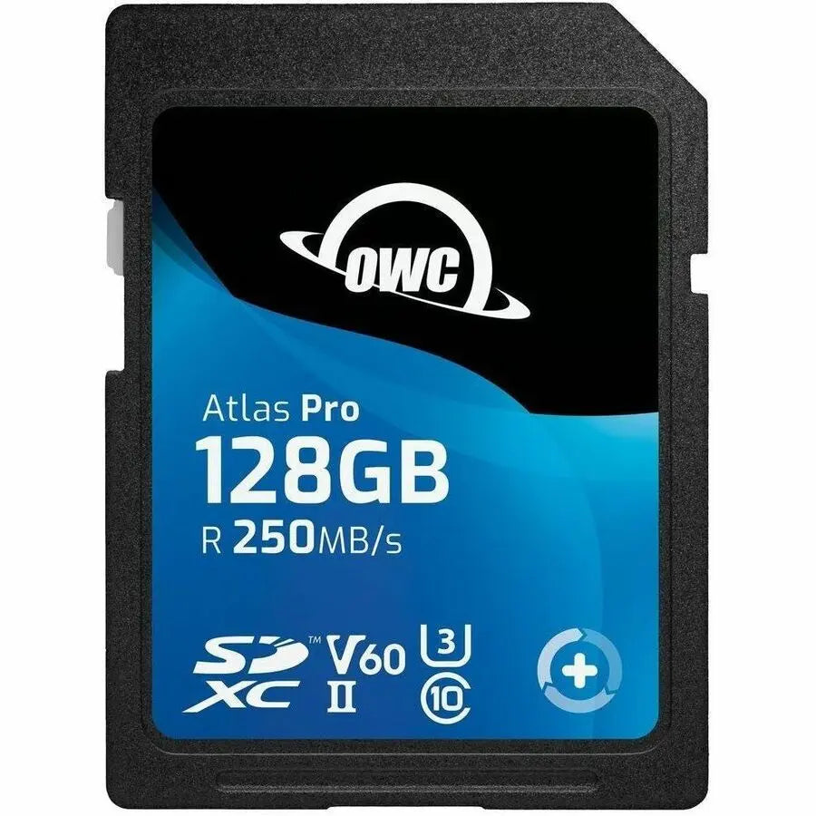 OWC 128GB Atlas Pro SDXC UHS-II V60 Memory Card for High-Resolution Photos & 4K Video