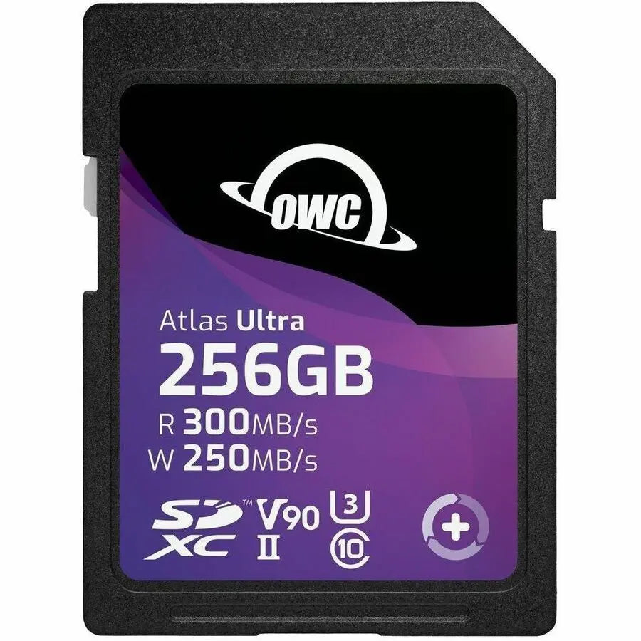 OWC 256GB Atlas Ultra SDXC UHS-II V90 Memory Card for Professional Photography and Video