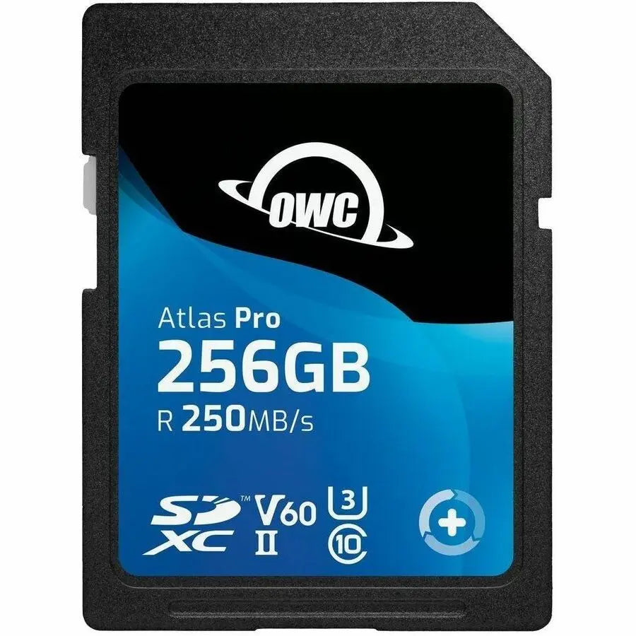 OWC 256GB Atlas Pro SDXC UHS-II V60 Memory Card – High-Performance SD Card for 4K Video and RAW Photography