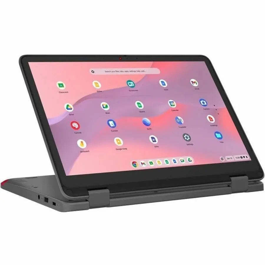 Lenovo 500e Yoga Chromebook Gen 4 82W4000AUS 12.2" Touchscreen Convertible 2 in 1 Chromebook - WUXGA - 60 Hz - Intel N-Series N100 - 4 GB - 32 GB Flash Memory - English Keyboard - Graphite Gray