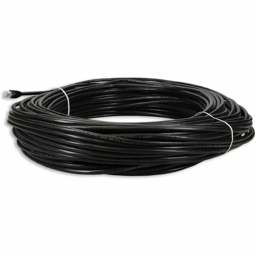 AddOn 165ft Black CAT6 Outdoor Ethernet Cable with RJ-45 Male Connectors