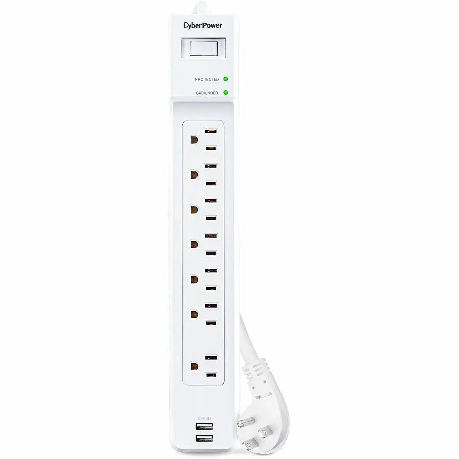 CyberPower P704URC1 Home Office Surge Protector with 7 Outlets and 2000 Joules of Protection