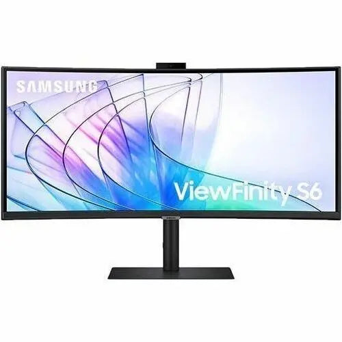 Samsung ViewFinity S6 S34C654VAN 34-Inch Curved Widescreen LCD Monitor with Built-in Camera and KVM Switch